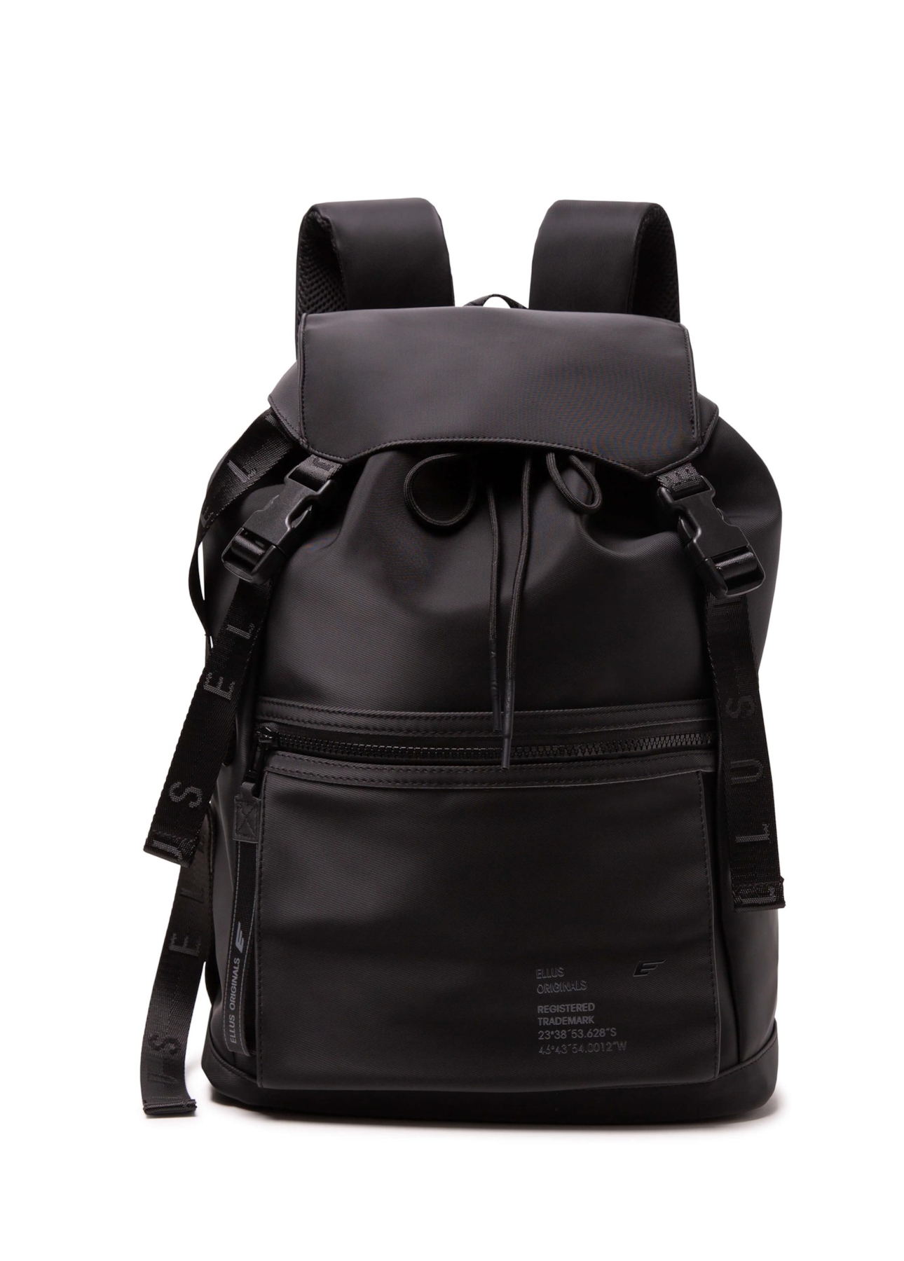 Mochila Backpack Nylon Signature Detail Ellus Preto