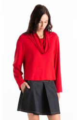 Moletinho Heavy Boxy Sweater Cereja