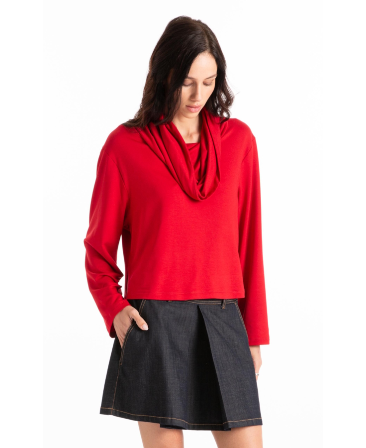 Moletinho Heavy Boxy Sweater Cereja