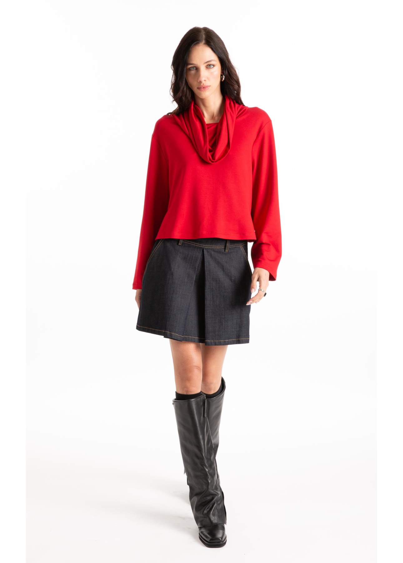 Moletinho Heavy Boxy Sweater Cereja