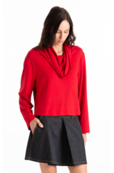 Moletinho Heavy Boxy Sweater Cereja