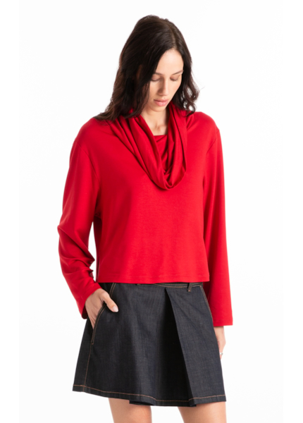 Moletinho Heavy Boxy Sweater Cereja