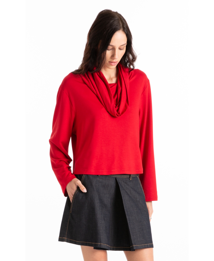 Moletinho Heavy Boxy Sweater Cereja