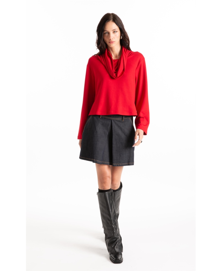 Moletinho Heavy Boxy Sweater Cereja