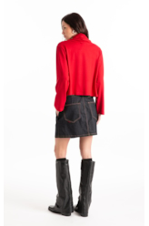 Moletinho Heavy Boxy Sweater Cereja