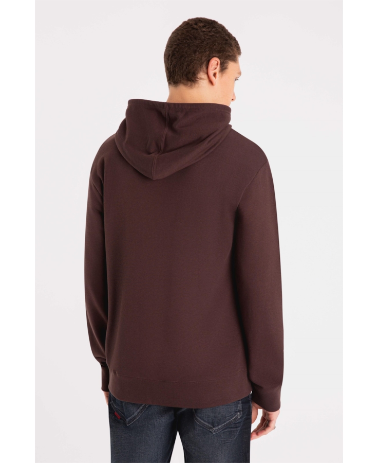 Moletom Basic Easa Capuz Dark Brown