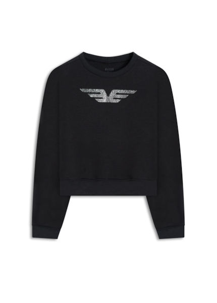 Moletom Brushed Fleece Easa Mirror Preto
