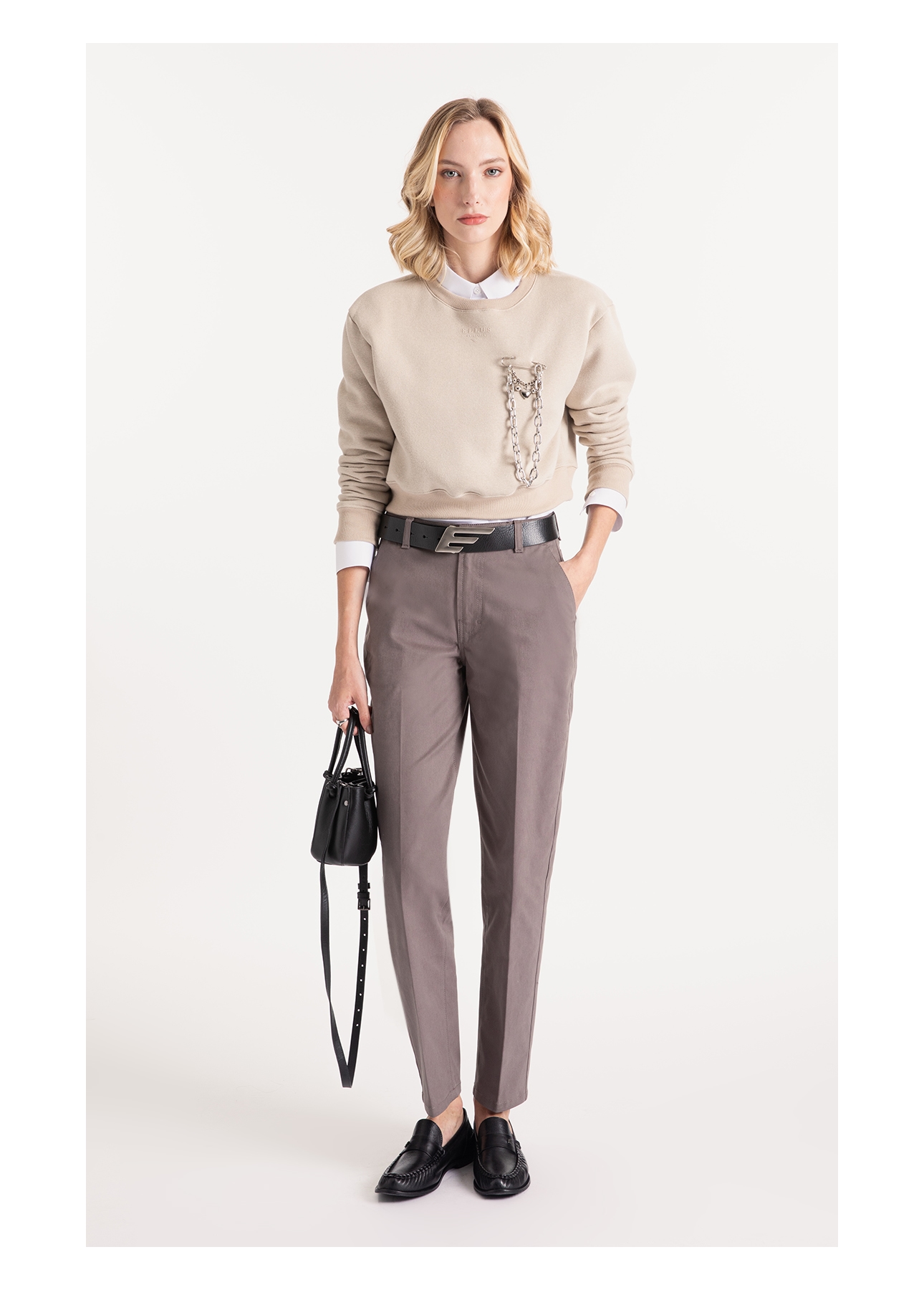 Moletom Brushed  Minimal Areia