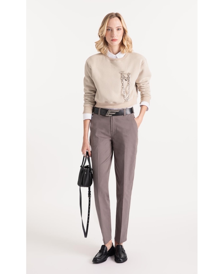 Moletom Brushed  Minimal Areia