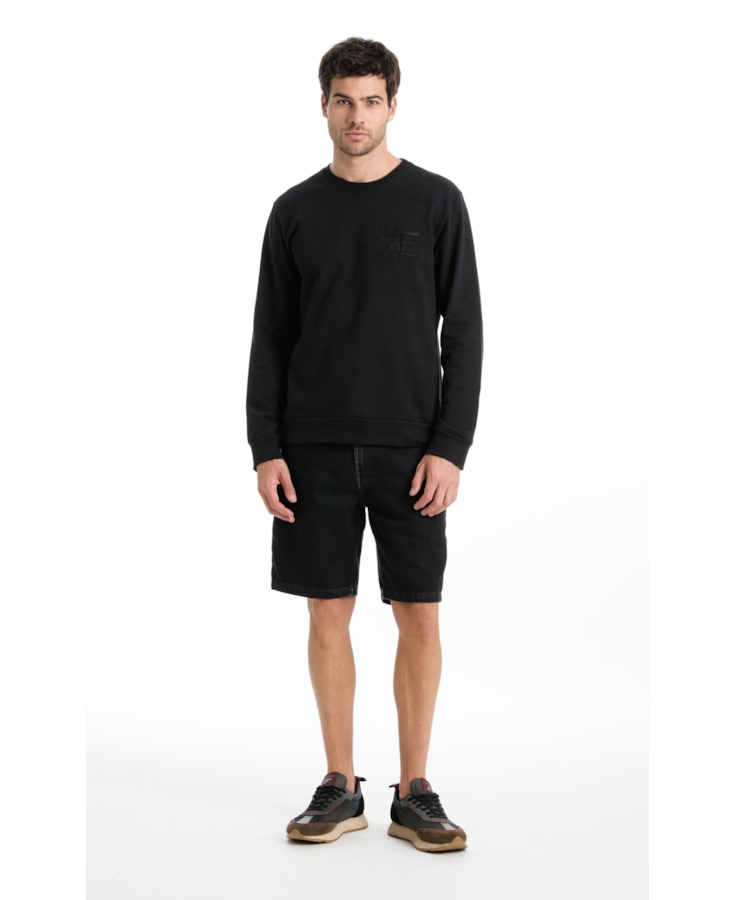 Moletom Eagle Embroidery Preto