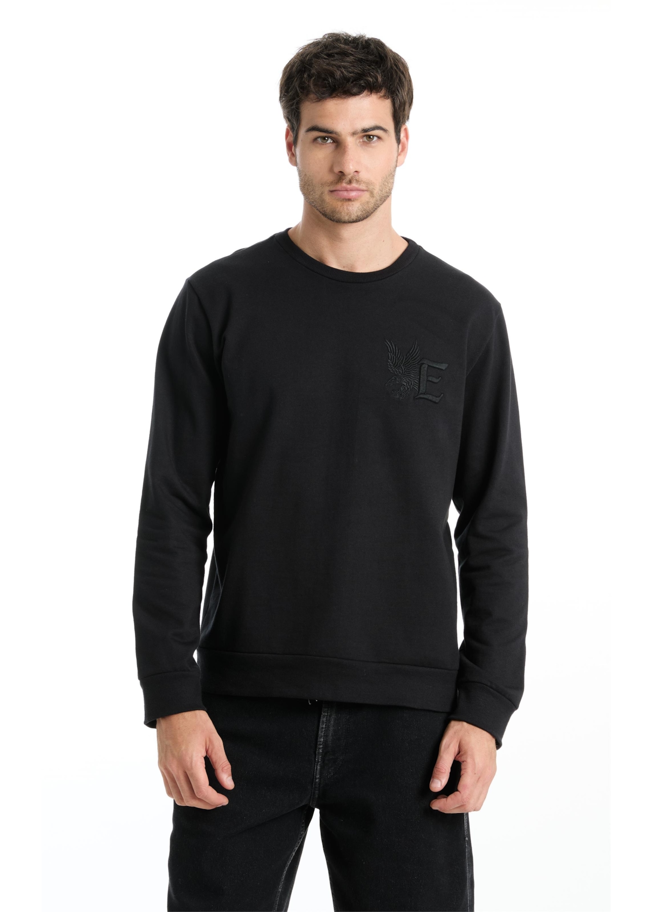 Moletom Eagle Embroidery Preto