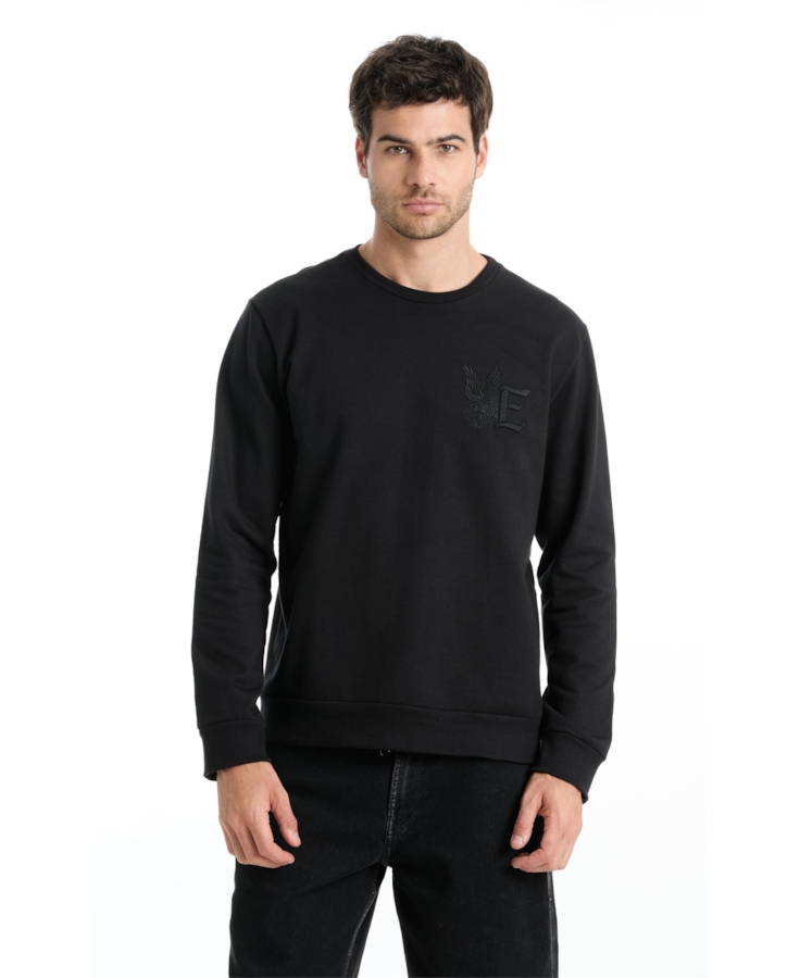 Moletom Eagle Embroidery Preto