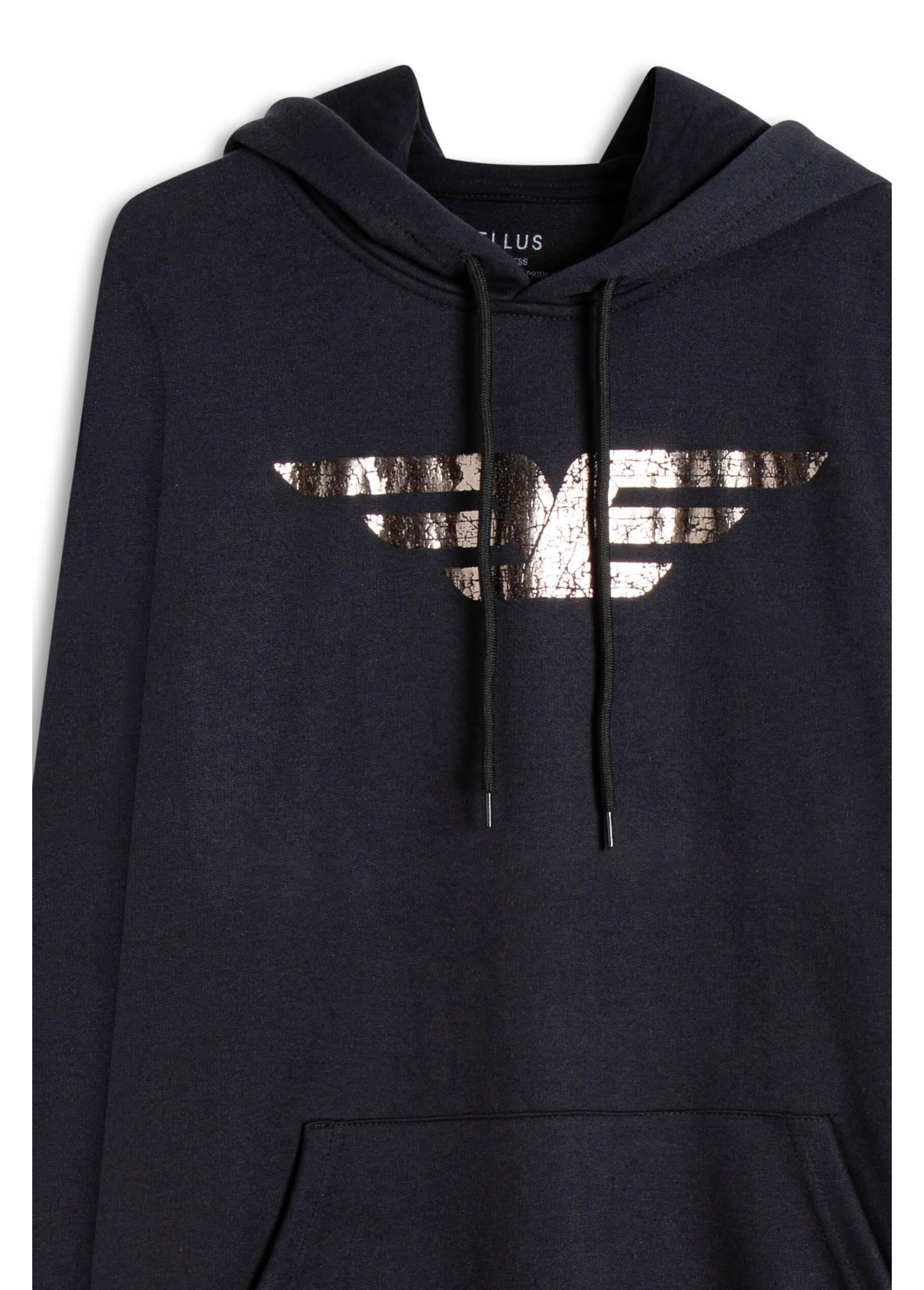 Moletom Easa Duplo Foil Capuz Preto