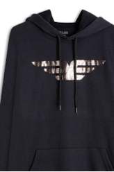 Moletom Easa Duplo Foil Capuz Preto