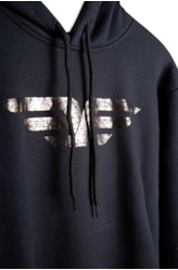 Moletom Easa Duplo Foil Capuz Preto
