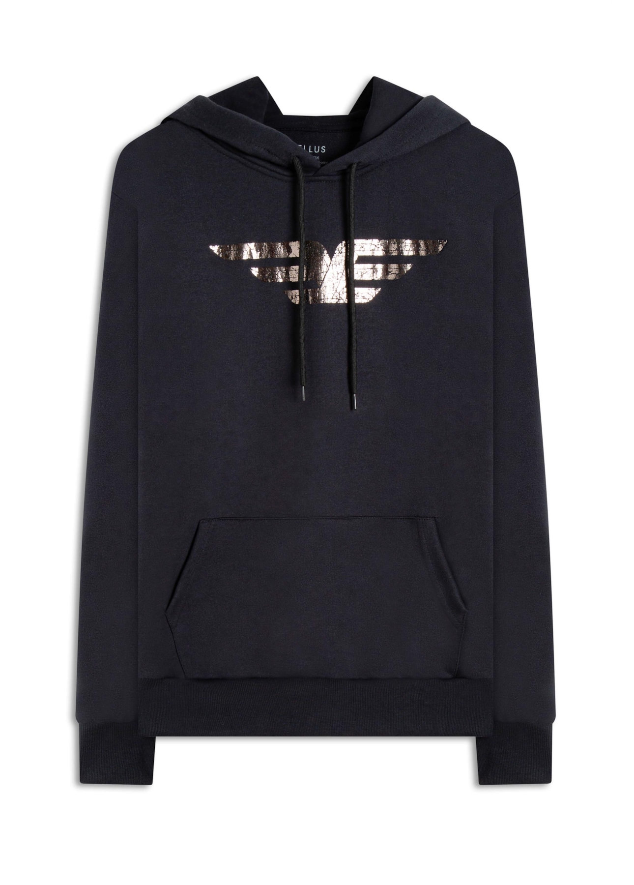 Moletom Easa Duplo Foil Capuz Preto