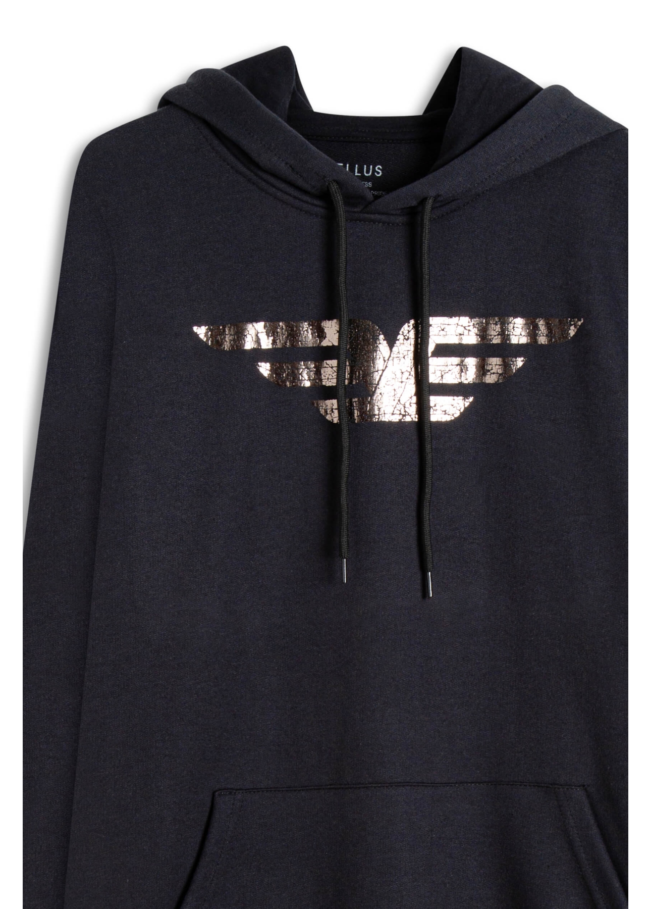 Moletom Easa Duplo Foil Capuz Preto