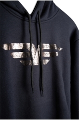 Moletom Easa Duplo Foil Capuz Preto