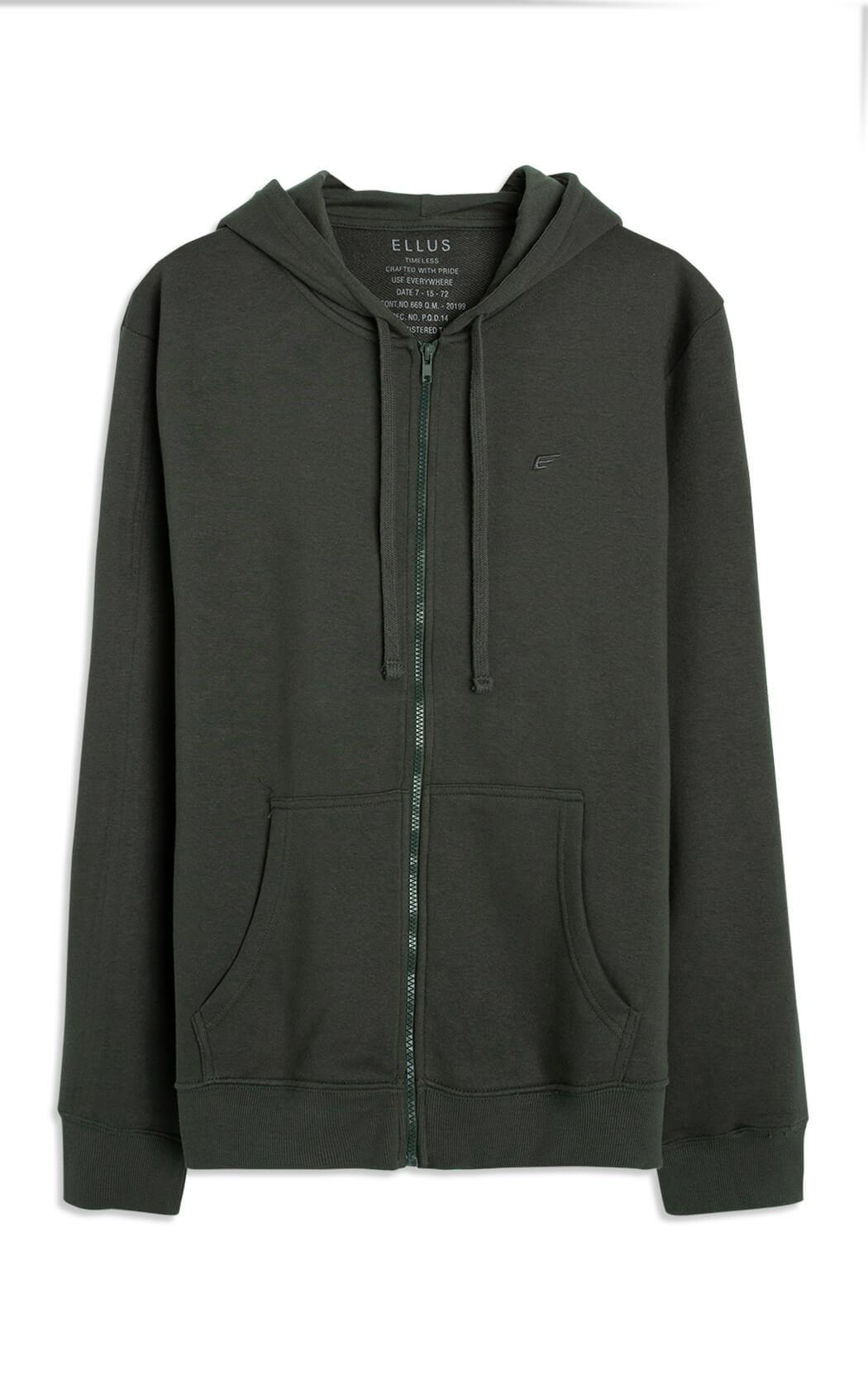 Moletom Fleece Ellus Originals College Verde Escuro