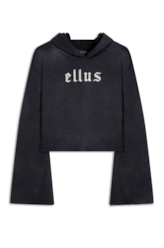 Moletom Ellus Gothic Glitter Preto