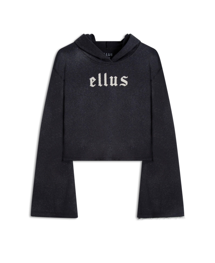 Moletom Ellus Gothic Glitter Preto