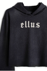Moletom Ellus Gothic Glitter Preto