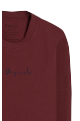 Moletom Ellus Originals Careca Bordeaux