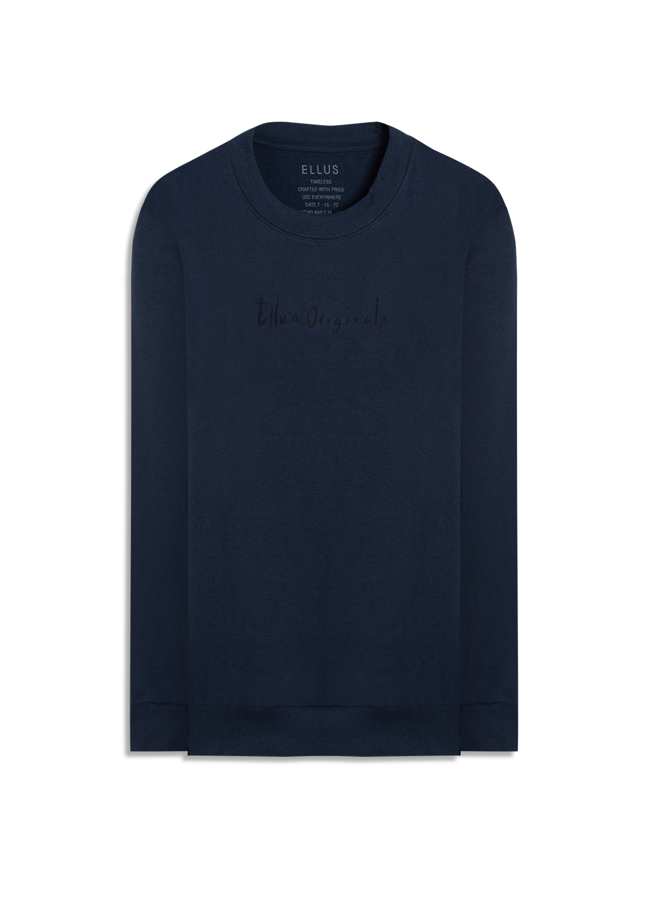 Moletom Ellus Originals Careca Dark Navy