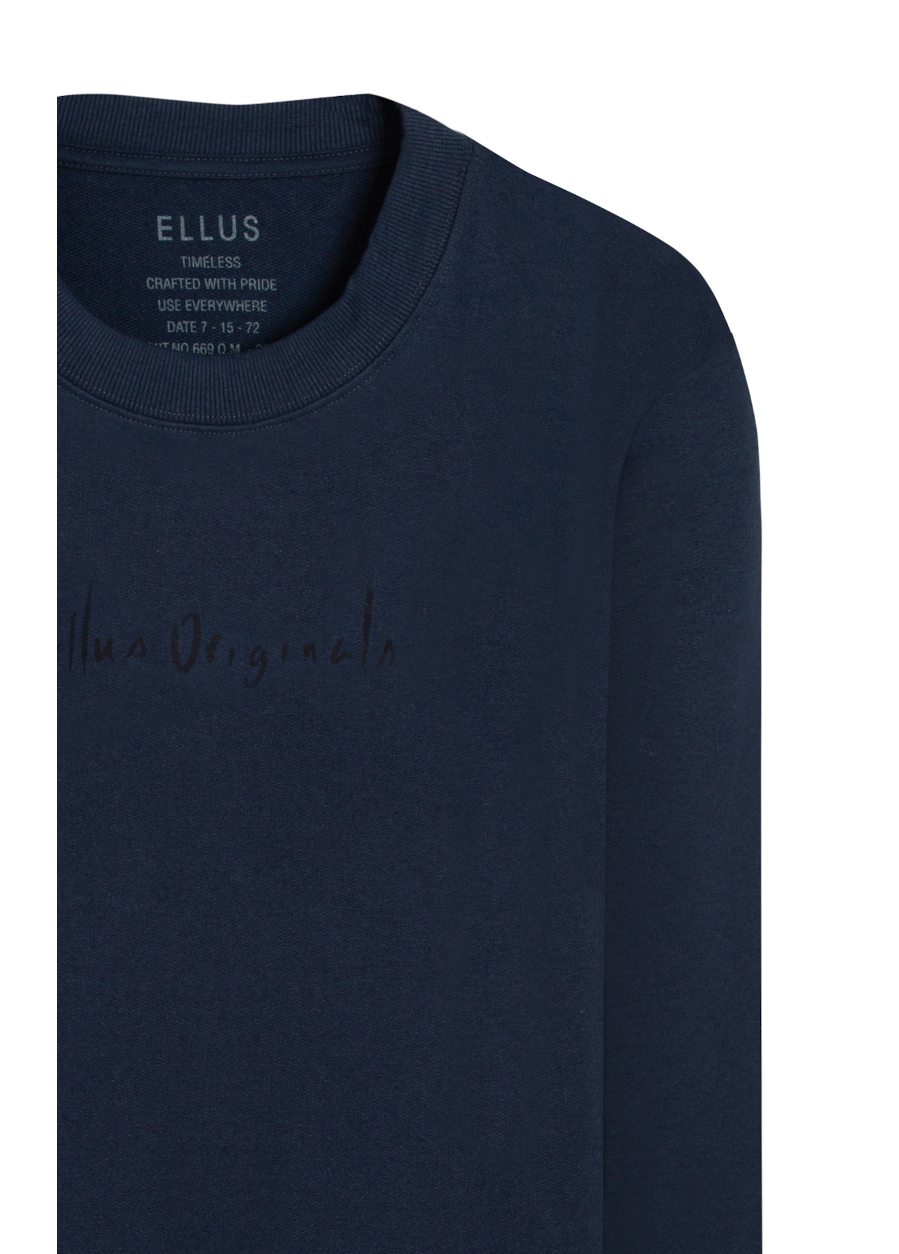 Moletom Ellus Originals Careca Dark Navy