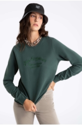 Moletom Ellus Originals Embroidery Verde Escuro