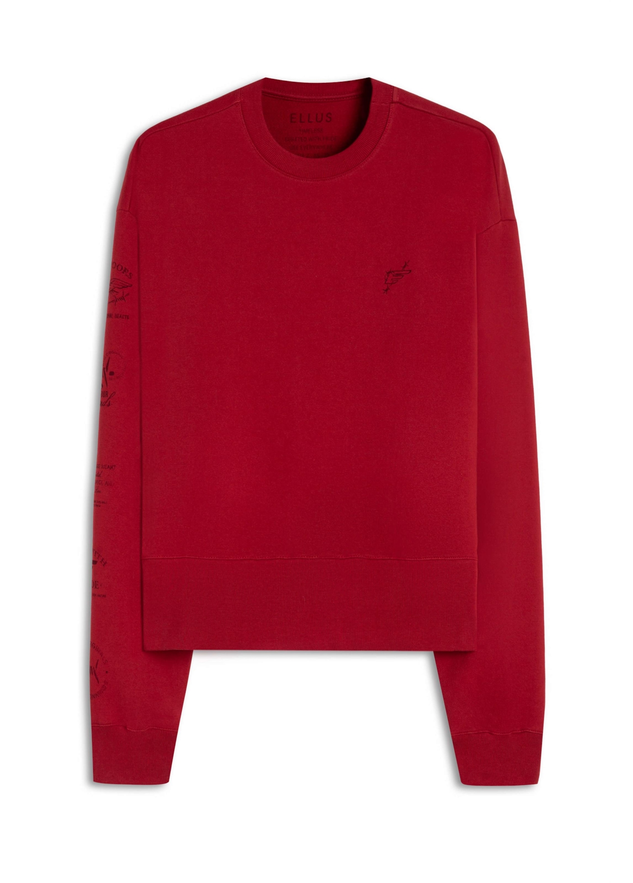 Moletom Ellus Outdoors Raglan Vermelho