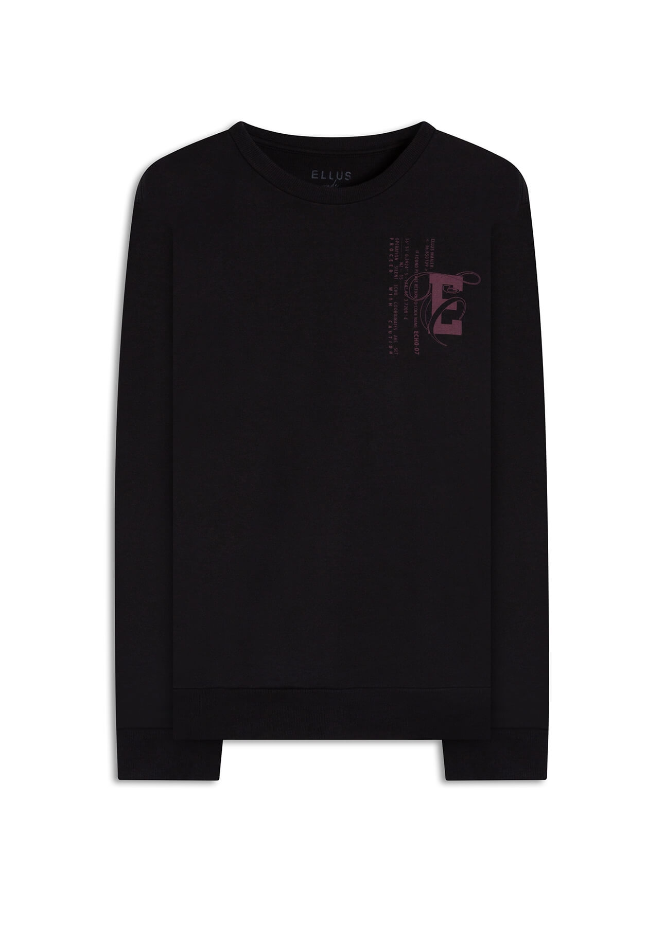 Moletom Fleece College Preto