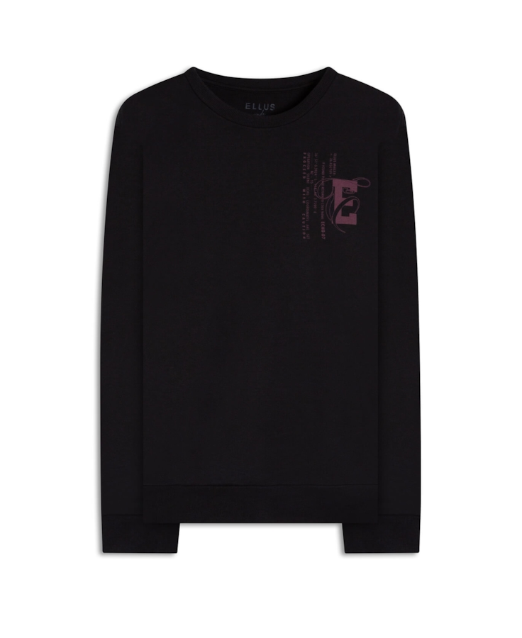 Moletom Fleece College Preto