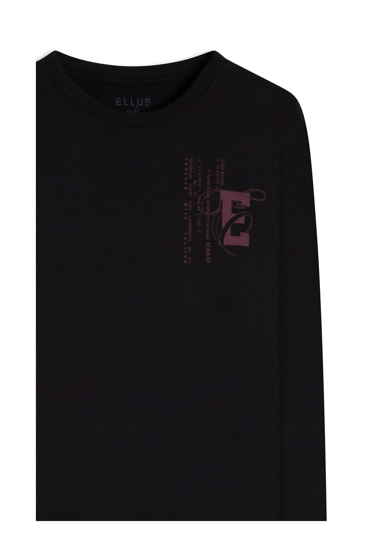 Moletom Fleece College Preto