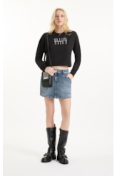 Moletom Fleece Crystal Ellus Preto