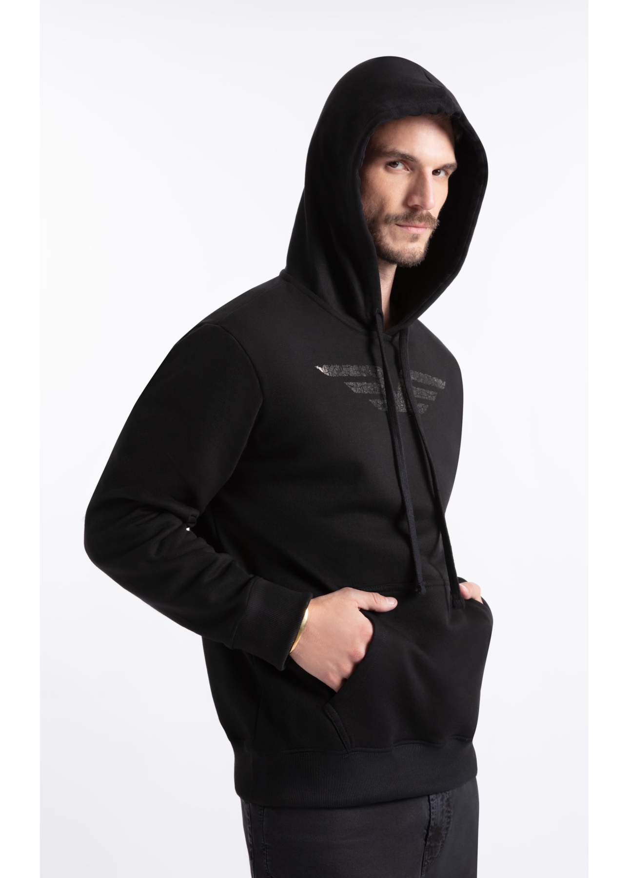 Moletom Fleece Easa Preto