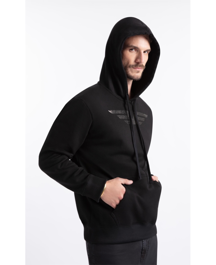 Moletom Fleece Easa Preto