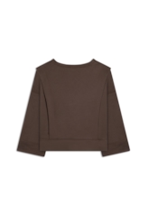 Moletom Fleece Eyelets Dark Brown