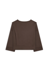 Moletom Fleece Eyelets Dark Brown