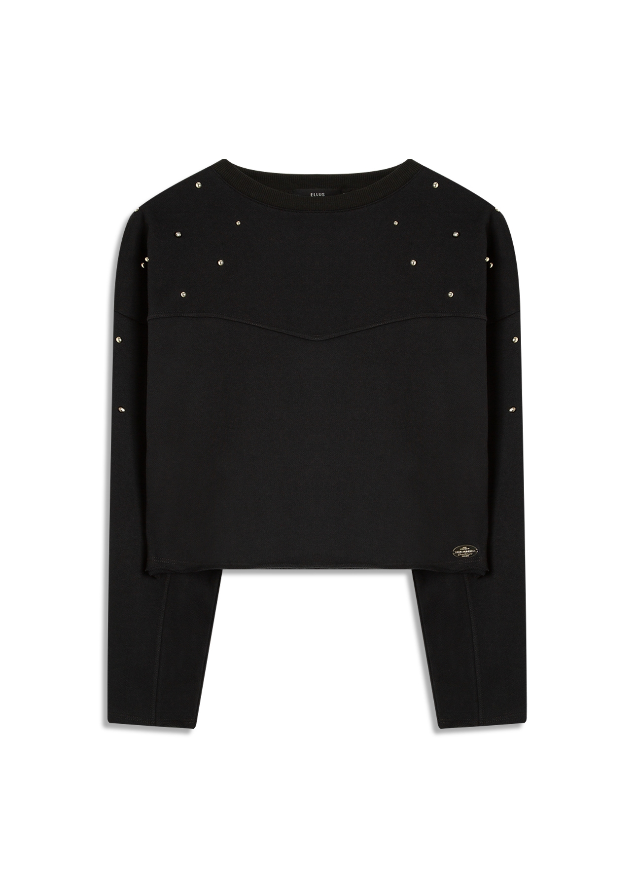 Moletom Fleece Rhinestone Preto