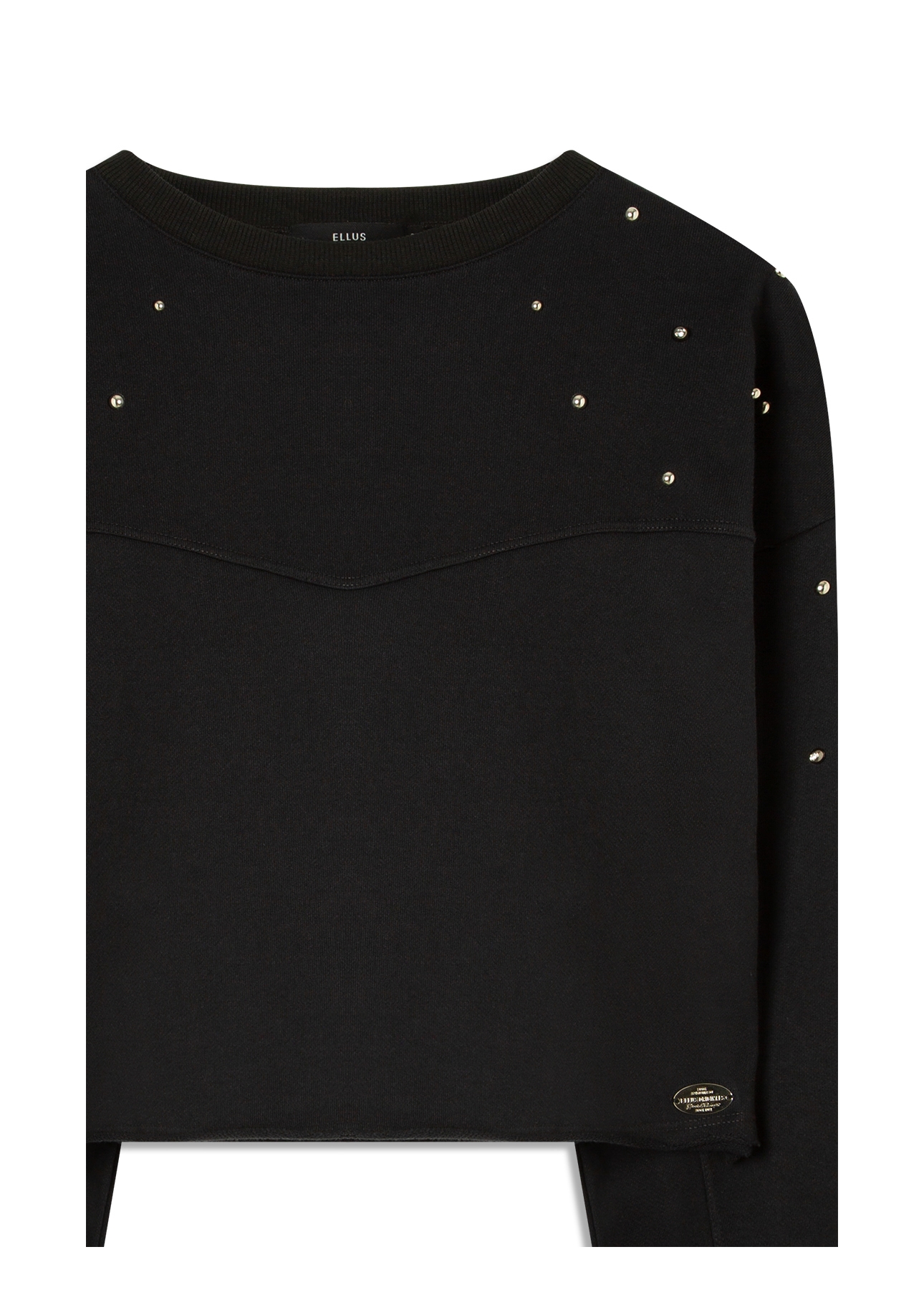 Moletom Fleece Rhinestone Preto