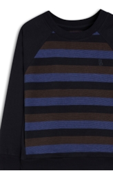 Moletom Fleece Striped Ellus Azul Bic