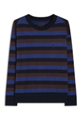 Moletom Fleece Striped Game Club Dark Navy