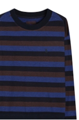 Moletom Fleece Striped Game Club Dark Navy