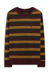 Moletom Fleece Striped Game Club Dark Wine