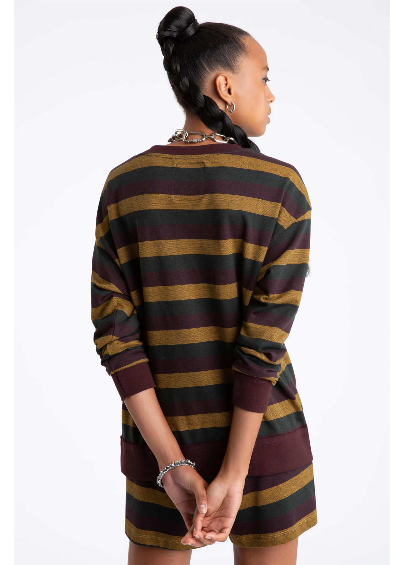 Moletom Fleece Striped Game Club Dark Wine