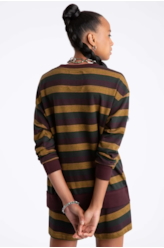 Moletom Fleece Striped Game Club Dark Wine