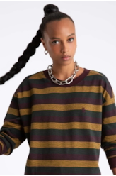 Moletom Fleece Striped Game Club Dark Wine