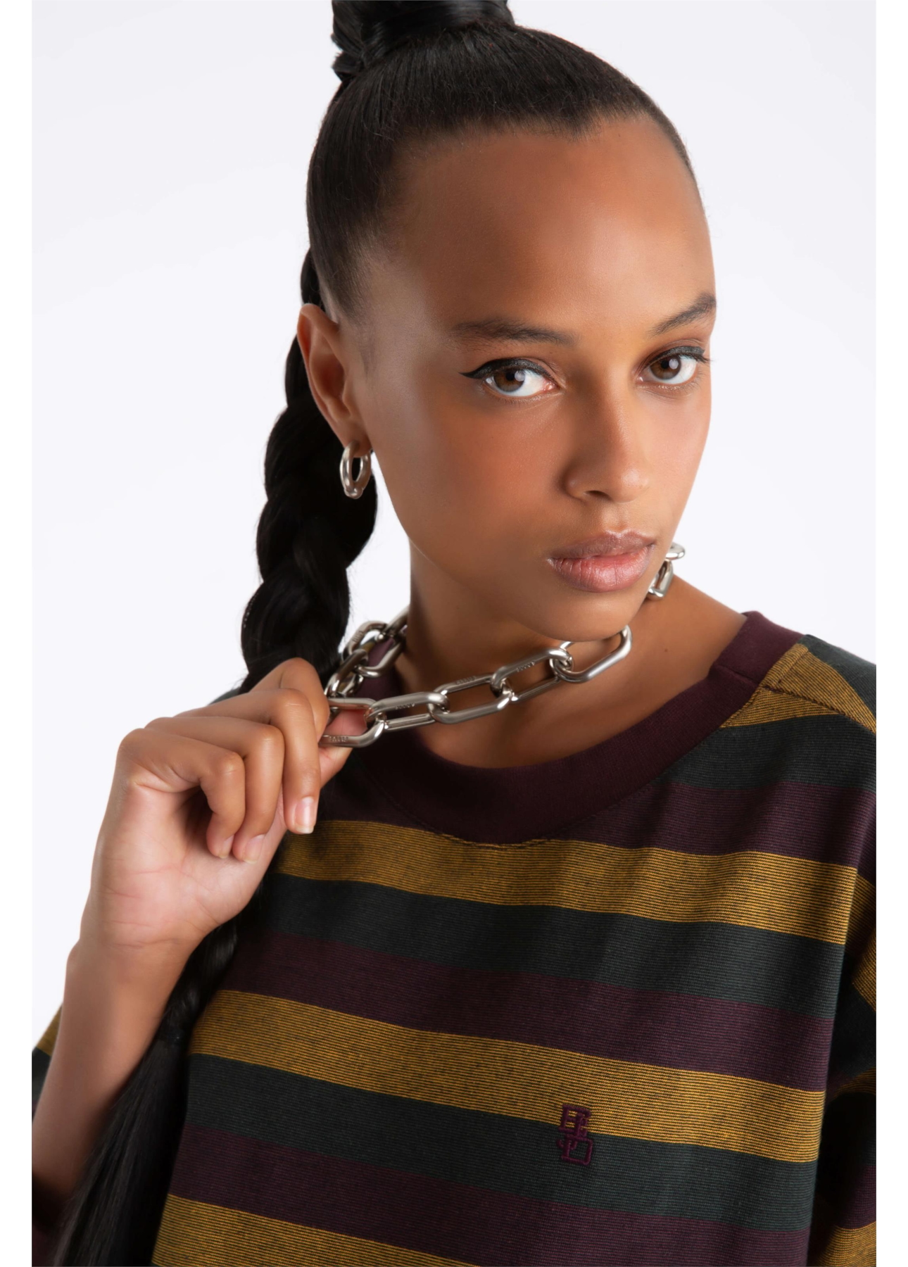 Moletom Fleece Striped Game Club Dark Wine