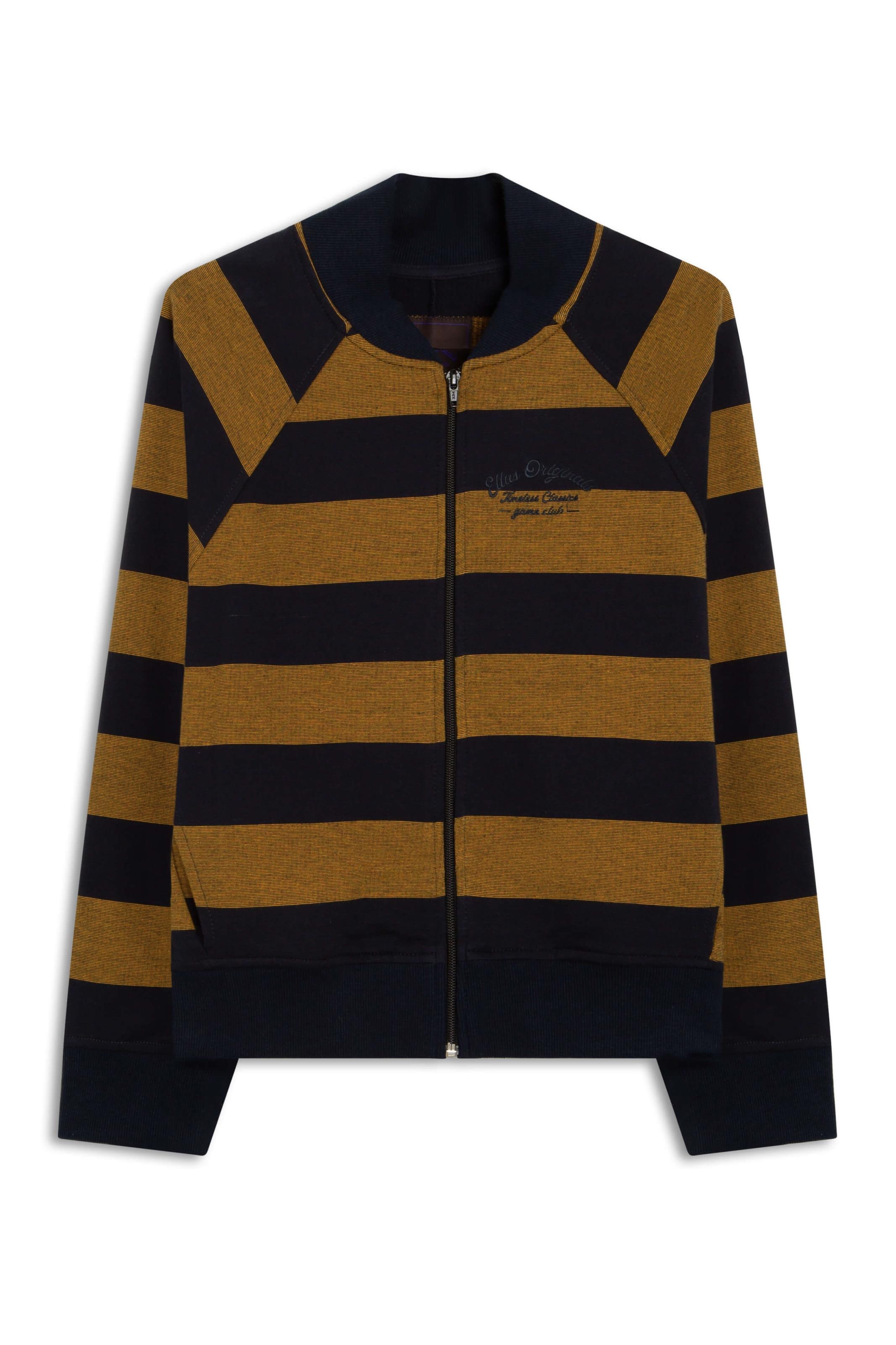 Moletom Fleece Striped Game Club Zíper Bamboo